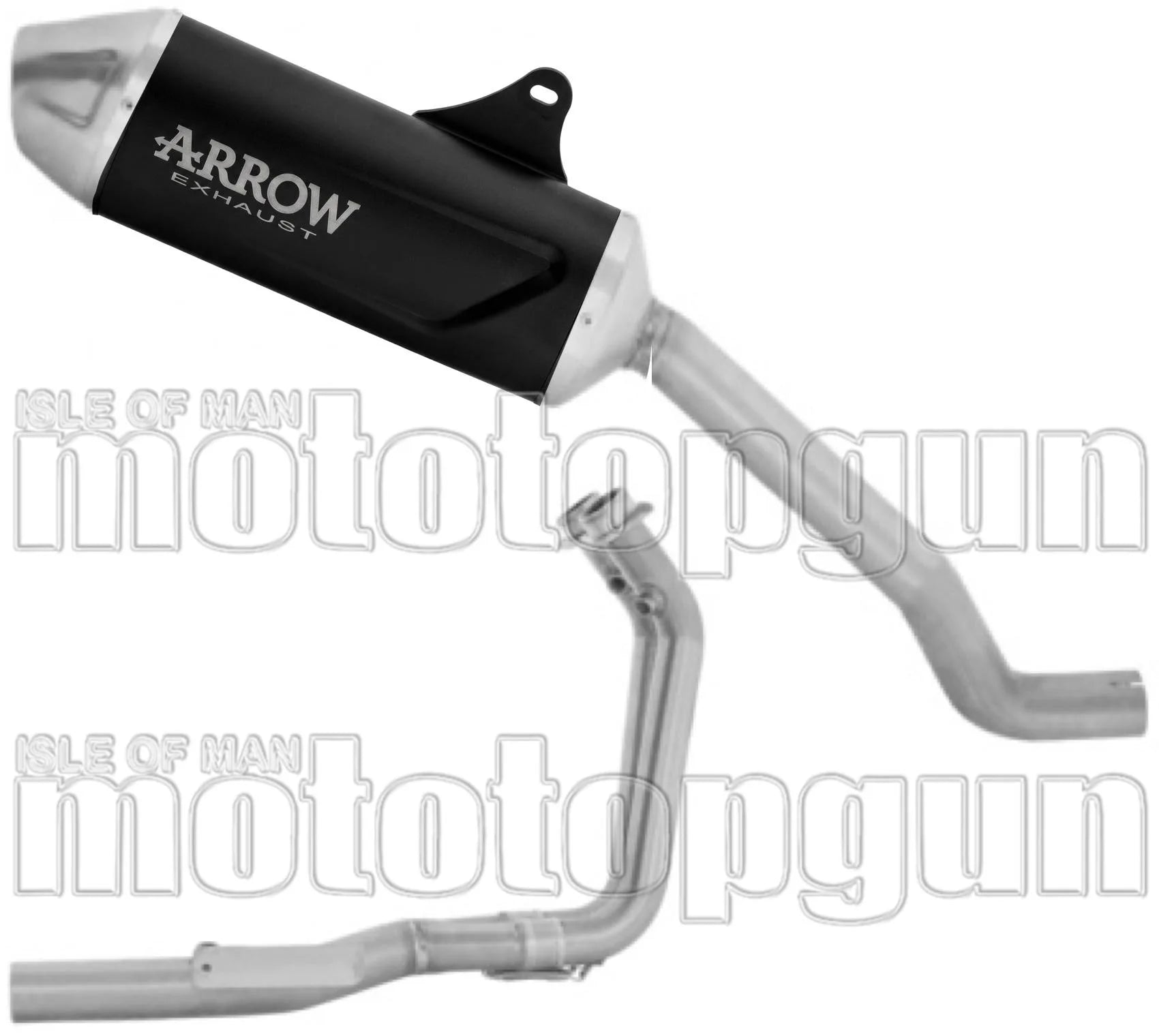 Système D'Échappement Complet Sans Catalyseur Et Homologué Au Niveau Sonore Indy Race Evo Aluminium Noir Embout Acier - Arrow Special Parts Compatible Avec Morbidelli T502X (2026)