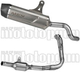 Système D'Échappement Complet Sans Catalyseur Et Homologué Au Niveau Sonore Indy-Race Evo Titanium Embout Carby - Arrow Special Parts Compatible Avec Cfmoto 700 Mt Adventure (2025-2026)