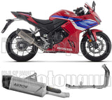 Système D'Échappement Complet Sans Catalyseur Et Homologué Au Niveau Sonore Indy-Race Evo Titanium Carbon - Arrow Special Parts Compatible Avec Honda Cbr 500 R (2024-2026)