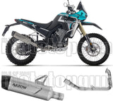 Système D'Échappement Complet Sans Catalyseur Et Homologué Au Niveau Sonore Indy-Race Evo Titanium Embout Carby - Arrow Special Parts Compatible Avec Kove Moto 800 X Pro (2025-2026)
