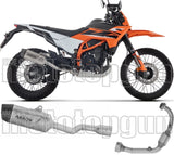 Système D'Échappement Complet Sans Catalyseur Et Homologué Au Niveau Sonore Indy-Race Evo Titanium Embout Carby - Arrow Special Parts Compatible Avec Ktm 125 Smc-R (2025-2026)