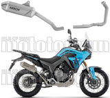 Système D'Échappement Complet Sans Catalyseur Et Homologué Au Niveau Sonore Indy Race Evo Titanium Embout Acier - Arrow Special Parts Compatible Avec Morbidelli T502X (2026)