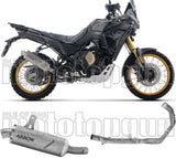 Système D'Échappement Complet Sans Catalyseur Et Homologué Au Niveau Sonore Indy-Race Evo Aluminium Noir Embout Carby - Arrow Special Parts Compatible Avec Voge Valico 800 Dsx Rally (2025-2026)