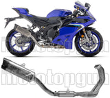 Système D'Échappement Complet Avec Catalyseur Et Homologation Acoustique Indy-Race Evo Titanium Embout Carby - Arrow Special Parts Compatible Avec Yamaha Yzf R9 (2025)