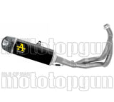 Système D'Échappement Complet Sans Catalyseur Et Homologué Au Niveau Sonore Indy-Race Aluminium Noir Carbon - Arrow Special Parts Compatible Avec Kawasaki Ninja 650 (2021-2023)