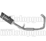 Système D'Échappement Complet Avec Catalyseur Et Homologation Acoustique Indy-Race Evo Aluminium Noir Embout Carby - Arrow Special Parts Compatible Avec Yamaha Mt-07 (2025-2026)