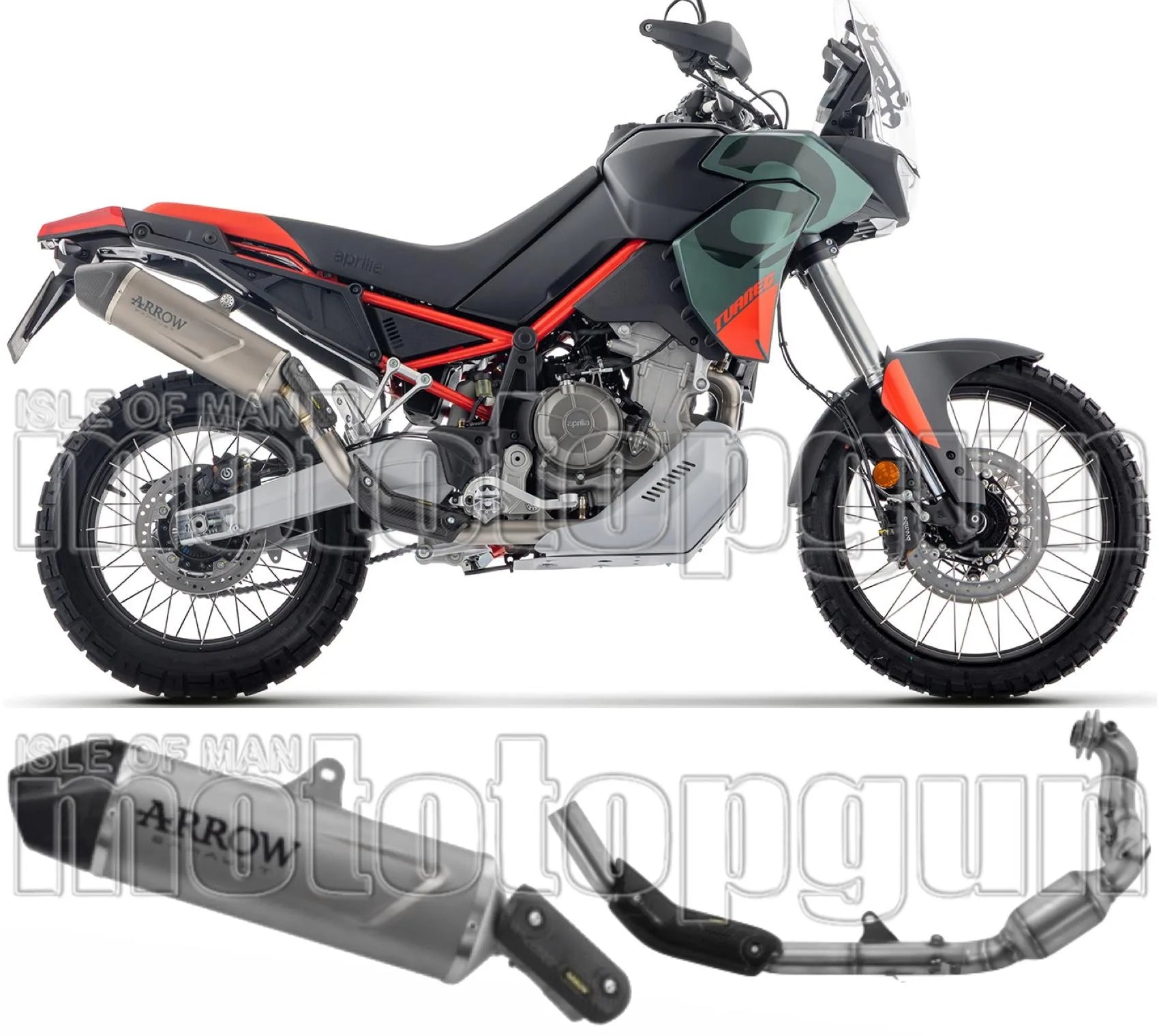 Système D'Échappement Complet Sans Catalyseur Et Homologué Au Niveau Sonore Indy-Race Evo Titanium - Arrow Special Parts Compatible Avec Aprilia Tuareg 660 (2025-2026)