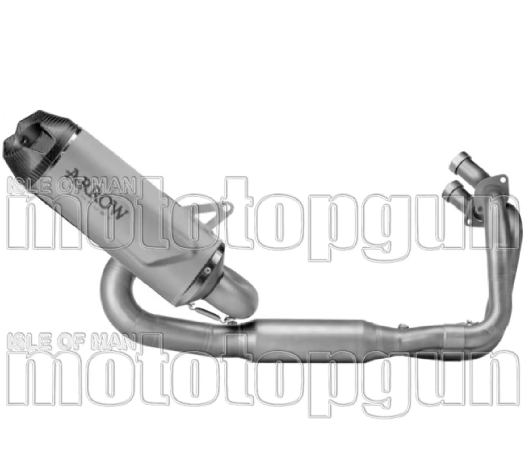 Système D'Échappement Complet Avec Catalyseur Et Homologation Acoustique Indy-Race Evo Titanium Embout Carby - Arrow Special Parts Compatible Avec Kawasaki Ninja 650 35Kw (2024-2026)