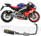 Système D'Échappement Complet Avec Catalyseur Et Homologation Acoustique Indy-Race Aluminium Noir Carbon - Arrow Special Parts Compatible Avec Aprilia Rs 660 (2020-2024)
