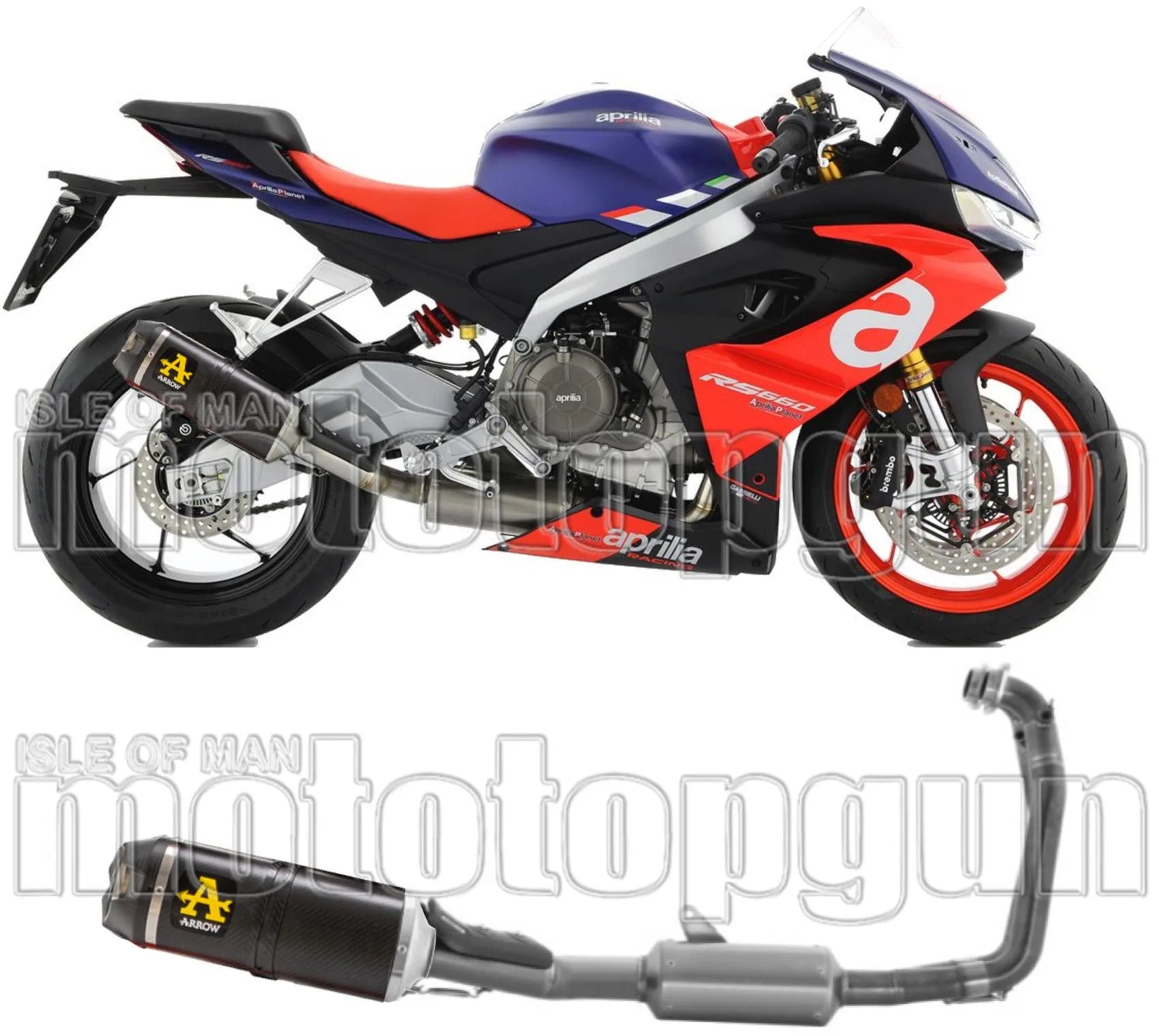 Système D'Échappement Complet Sans Catalyseur Et Homologué Au Niveau Sonore Indy-Race Carbon Carbon - Arrow Special Parts Compatible Avec Aprilia Tuono 660 (2021-2024)