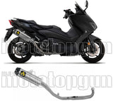 Système D'Échappement Complet Sans Catalyseur Et Homologué Au Niveau Sonore Indy-Race Titanium Carbon - Arrow Special Parts Compatible Avec Yamaha Xp 560 T-Max (2020-2024)