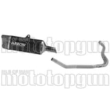 Système D'Échappement Complet Sans Catalyseur Et Homologué Au Niveau Sonore Indy-Race Evo Aluminium Noir Carbon - Arrow Special Parts Compatible Avec Kawasaki Ninja 500 (2024-2026)