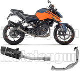 Système D'Échappement Complet Sans Catalyseur Et Homologué Au Niveau Sonore Indy-Race Aluminium Noir Carbon - Arrow Special Parts Compatible Avec Ktm 125 Duke (2024-2026)