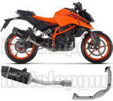 Système D'Échappement Complet Sans Catalyseur Et Homologué Au Niveau Sonore Indy-Race Aluminium Noir Carbon - Arrow Special Parts Compatible Avec Ktm 390 Duke (2024-2026)