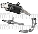 Système D'Échappement Complet Sans Catalyseur Et Homologué Au Niveau Sonore Indy-Race Aluminium Noir Acier - Arrow Special Parts Compatible Avec Moto Morini X-Cape 650 (2022-2025)