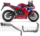 Système D'Échappement Complet Sans Catalyseur Et Homologué Au Niveau Sonore Indy-Race Titanium Carbon - Arrow Special Parts Compatible Avec Honda Cbr 600 Rr (2024-2026)