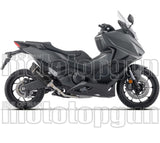 Complete Non-Catalytic Exhaust System With Sound Certification Indy-Race Evo Black Aluminium Carby End Cap - Arrow Special Parts Compatible With Honda Forza 750 (2025-2026)