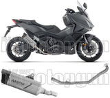 Système D'Échappement Complet Sans Catalyseur Et Homologué Au Niveau Sonore Indy-Race Evo Titanium Embout Carby - Arrow Special Parts Compatible Avec Honda Forza 750 (2025-2026)
