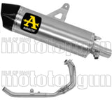 Système D'Échappement Complet Sans Catalyseur Et Homologué Au Niveau Sonore Maxi Race-Tech Aluminium Carbon - Arrow Special Parts Compatible Avec Honda Crf 1100 L Africa Twin (2024-2026)