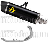 Système D'Échappement Complet Sans Catalyseur Et Homologué Au Niveau Sonore Maxi Race-Tech Aluminium Noir Carbon - Arrow Special Parts Compatible Avec Honda Crf 1100 L Africa Twin (2024-2026)