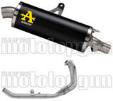 Système D'Échappement Complet Sans Catalyseur Et Homologué Au Niveau Sonore Maxi Race-Tech Aluminium Noir Acier - Arrow Special Parts Compatible Avec Honda Crf 1100 L Africa Twin (2024-2026)
