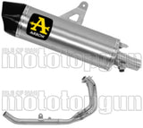 Système D'Échappement Complet Sans Catalyseur Et Homologué Au Niveau Sonore Maxi Race-Tech Titanium Carbon - Arrow Special Parts Compatible Avec Honda Crf 1100 L Africa Twin (2024-2026)