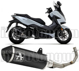 Système D'Échappement Complet Sans Catalyseur Et Homologué Au Niveau Sonore Urban Aluminium Noir Aluminium Noir - Arrow Special Parts Compatible Avec Honda Forza 125 (2021-2024)