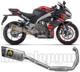 Système D'Échappement Complet Avec Catalyseur Et Homologation Acoustique Pista Titanium Carbon - Arrow Special Parts Compatible Avec Aprilia Rs 457 (2024-2025)