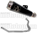 Système D'Échappement Complet Sans Catalyseur Et Homologué Au Niveau Sonore Pro-Race Nichrom Noir Acier - Arrow Special Parts Compatible Avec Kawasaki Ninja 400 (2023)