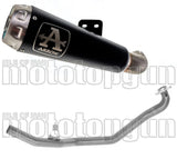 Système D'Échappement Complet Sans Catalyseur Et Homologué Au Niveau Sonore Pro-Race Aluminium Noir Carbon - Arrow Special Parts Compatible Avec Honda Forza 750 (2021-2023)