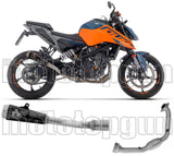 Système D'Échappement Complet Sans Catalyseur Et Homologué Au Niveau Sonore Pro-Race Nichrom Noir - Arrow Special Parts Compatible Avec Ktm 125 Duke (2024-2026)