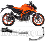 Système D'Échappement Complet Sans Catalyseur Et Homologué Au Niveau Sonore Pro-Race Nichrom Noir - Arrow Special Parts Compatible Avec Ktm 390 Duke (2024-2026)