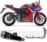 Système D'Échappement Complet Sans Catalyseur Et Homologué Au Niveau Sonore Pro-Race Nichrom Noir - Arrow Special Parts Compatible Avec Honda Cbr 500 R (2024-2026)