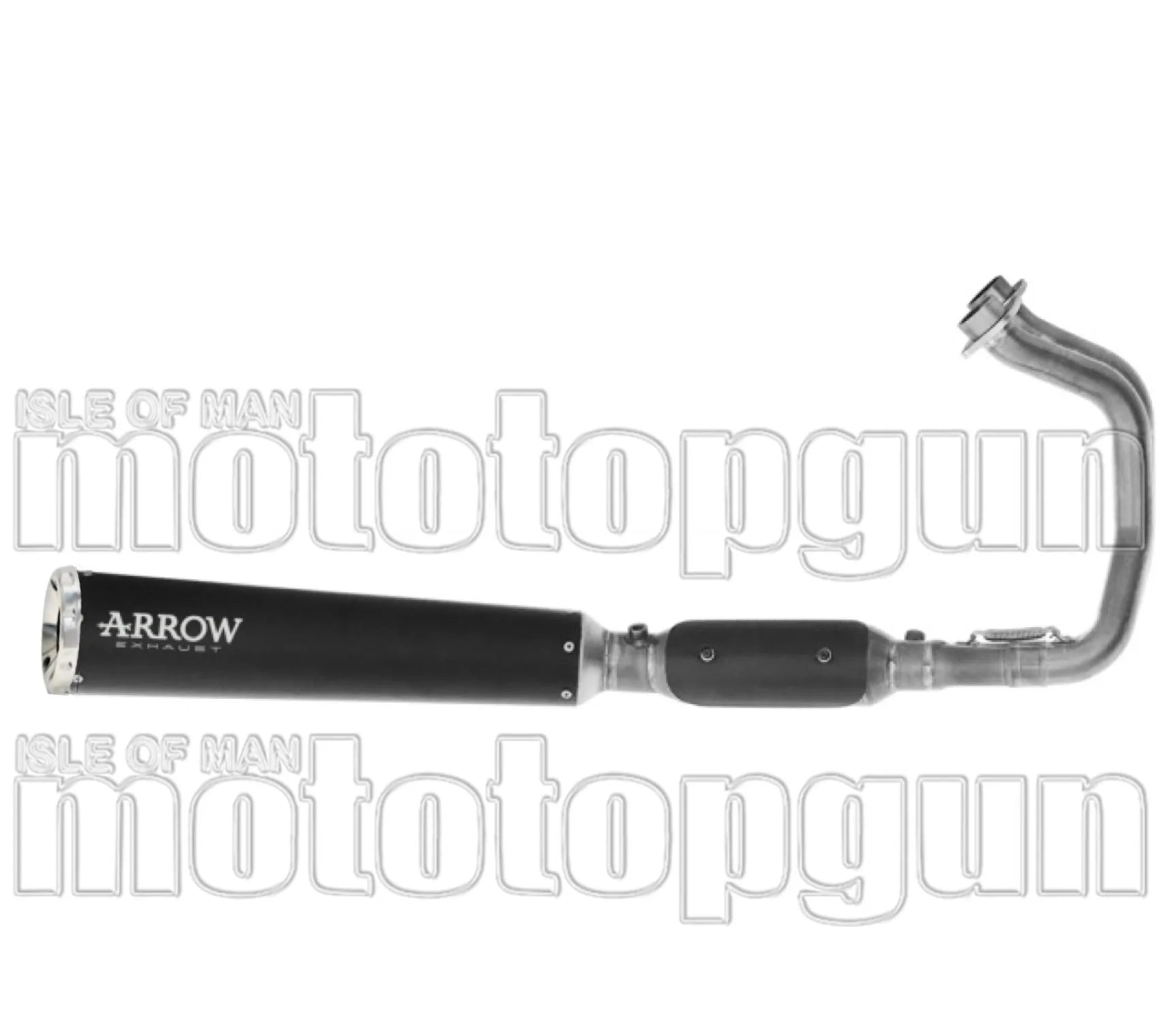 Système D'Échappement Complet Avec Catalyseur Et Homologation Acoustique Rebel Acier Noir Embout Aluminium - Arrow Special Parts Compatible Avec Kawasaki Vulcan 650 S (2025-2026)