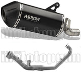 Système D'Échappement Complet Sans Catalyseur Et Homologué Au Niveau Sonore Sonora Titanium Noir Embout Carby - Arrow Special Parts Compatible Avec Ktm 1390 Superadventure R (2025-2026)