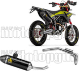 Système D'Échappement Complet Sans Catalyseur Et Homologué Au Niveau Sonore Thunder Aluminium Noir Embout Carby - Arrow Special Parts Compatible Avec Fantic Motor Xef 125 (2023-2024)
