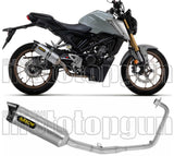 Système D'Échappement Complet Sans Catalyseur Et Homologué Au Niveau Sonore Thunder Aluminium Carbon - Arrow Special Parts Compatible Avec Honda Cb 125 R (2021-2024)