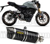 Système D'Échappement Complet Avec Catalyseur Et Homologation Acoustique Thunder Aluminium Noir Carbon - Arrow Special Parts Compatible Avec Honda Cb 125 R (2021-2024)