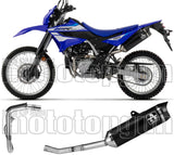 Système D'Échappement Complet Sans Catalyseur Et Homologué Au Niveau Sonore Thunder Aluminium Noir Embout Carby - Arrow Special Parts Compatible Avec Yamaha Wr 125 R (2026)