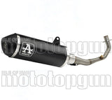 Système D'Échappement Complet Sans Catalyseur Et Homologué Au Niveau Sonore Urban Aluminium Noir Acier Noir - Arrow Special Parts Compatible Avec Piaggio Vespa Sprint 125 3V (2021-2023)