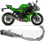 Système D'Échappement Complet Avec Catalyseur Et Homologation Acoustique Veloce Titanium Embout Carby - Arrow Special Parts Compatible Avec Kawasaki Ninja 650 35Kw (2024-2026)