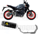 Système D'Échappement Complet Sans Catalyseur Et Homologué Au Niveau Sonore Works Nichrom Noir Carbon - Arrow Special Parts Compatible Avec Yamaha Mt-09 (2021-2023)