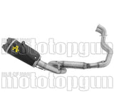 Système D'Échappement Complet Avec Catalyseur Et Homologation Acoustique Works Nichrom Noir Carbon - Arrow Special Parts Compatible Avec Suzuki Gsx 8S (2024-2025)