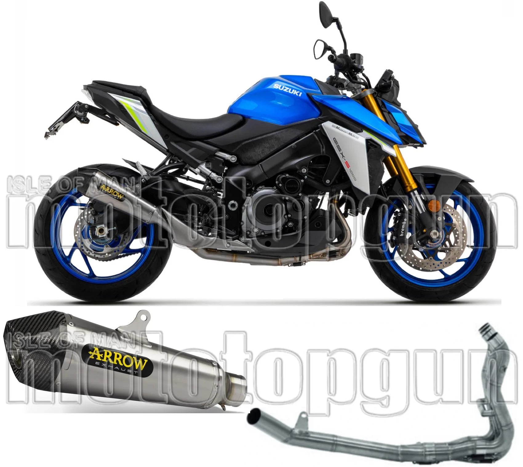 Système D'Échappement Complet Sans Catalyseur Et Homologué Au Niveau Sonore X-Kone Nichrom Carbon - Arrow Special Parts Compatible Avec Suzuki Gsx-S 1000 Gt (2021-2024)