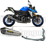 Système D'Échappement Complet Sans Catalyseur Et Homologué Au Niveau Sonore X-Kone Nichrom Carbon - Arrow Special Parts Compatible Avec Suzuki Gsx-S 950 (2021-2023)