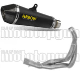 Système D'Échappement Complet Avec Catalyseur Et Homologation Acoustique X-Kone Nichrom Noir Carbon - Arrow Special Parts Compatible Avec Kawasaki Ninja 650 (2021-2023)