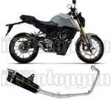 Système D'Échappement Complet Sans Catalyseur Et Homologué Au Niveau Sonore X-Kone Nichrom Noir Carbon - Arrow Special Parts Compatible Avec Honda Cb 125 R (2021-2024)
