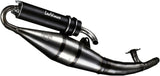 Complete Catalytic Exhaust System With Sound Certification Hand Made Tt Black Aluminum - Leovince Compatible With Aprilia Sr Stealth Liquid (1998-2002)