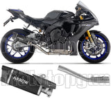 Système D'Échappement Homologué Au Niveau Sonore Indy-Race Evo Aluminium Noir Embout Carby - Arrow Special Parts Compatible Avec Yamaha Yzf-R1 1000 (2025)