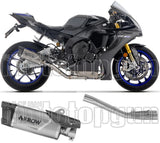 Système D'Échappement Homologué Au Niveau Sonore Indy-Race Evo Titanium Embout Carby - Arrow Special Parts Compatible Avec Yamaha Yzf-R1 1000 (2025)